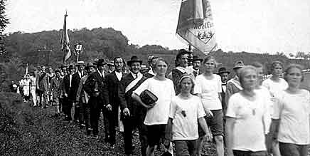 Umzug beim Bezirksturnfest 1924